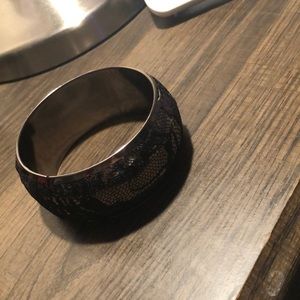 Black & Silver Bangle